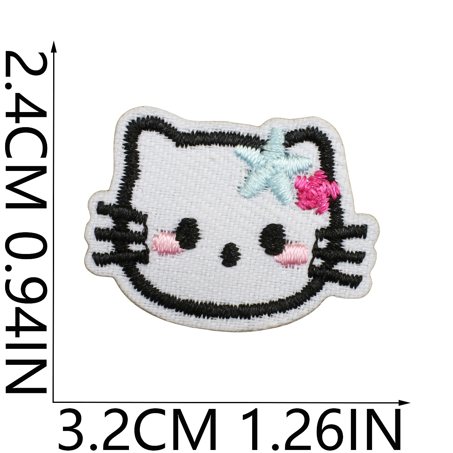 hello kitty anime embroidered fabric patch 10pcs a set