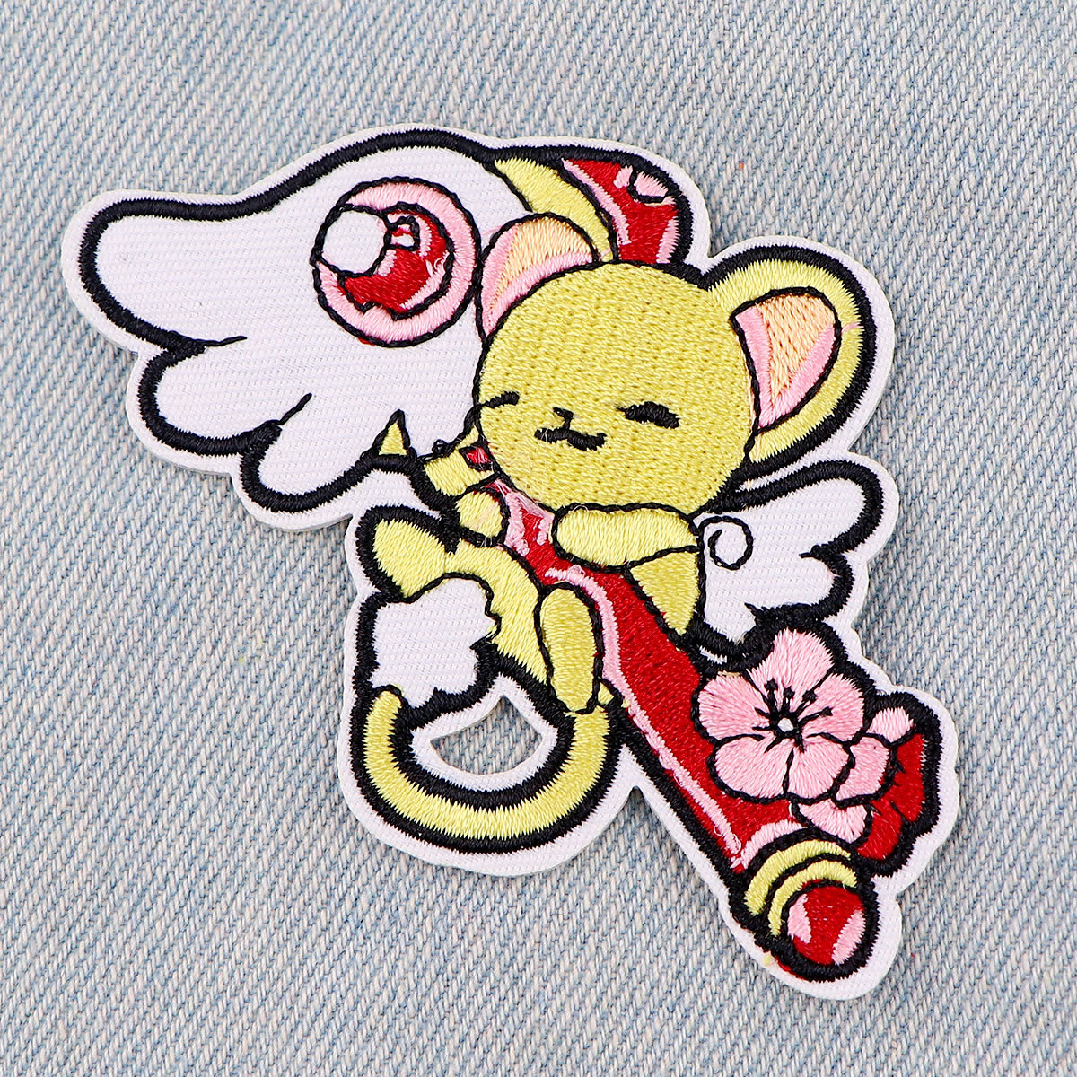 card captor sakura anime embroidered fabric patch 10pcs a set