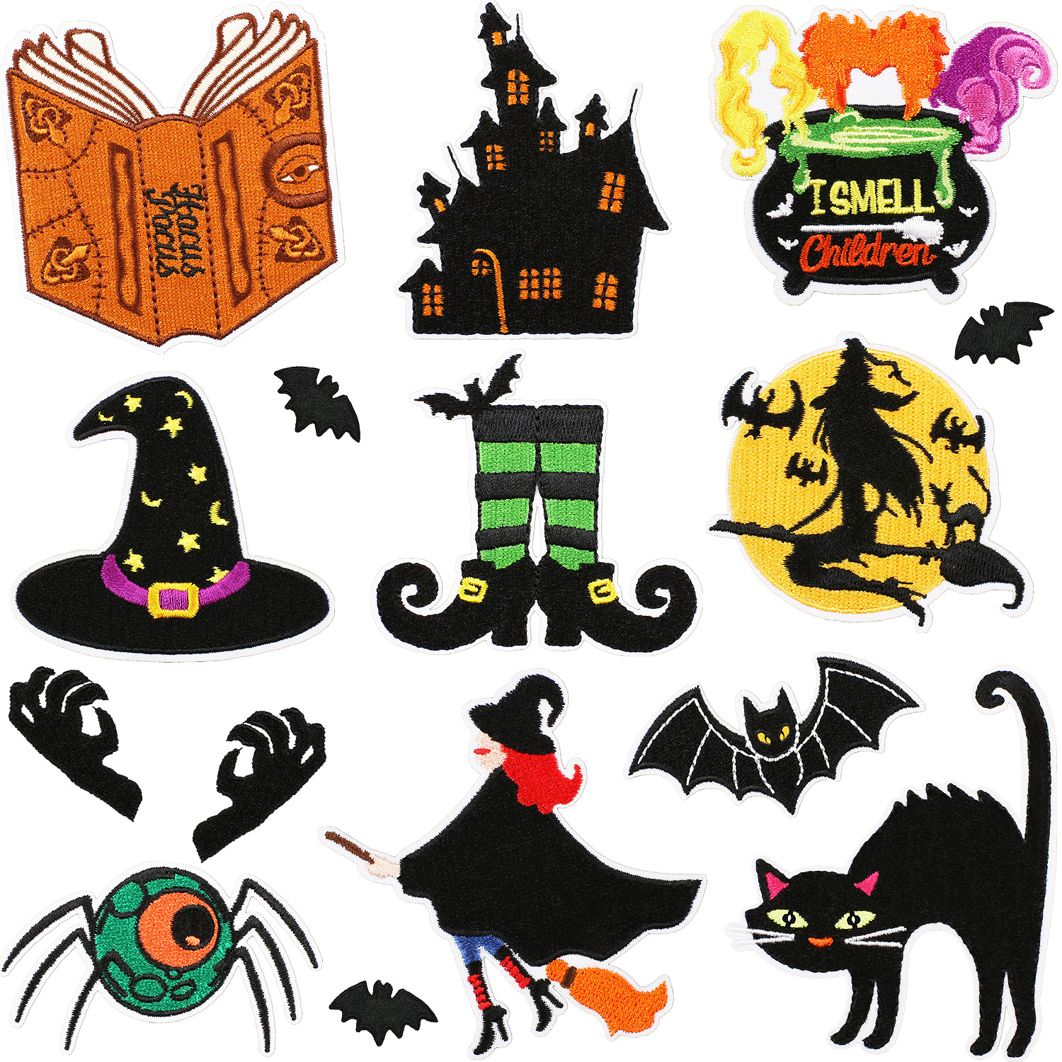 Harry Potter anime embroidered fabric patch 10pcs a set