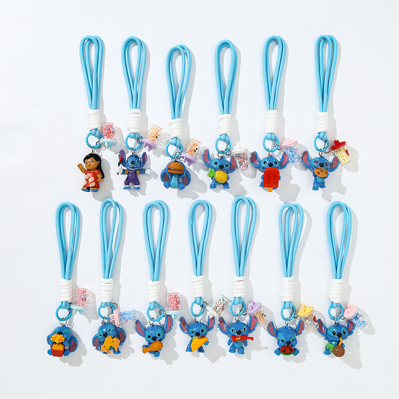 stitch anime keychain 13pcs a set