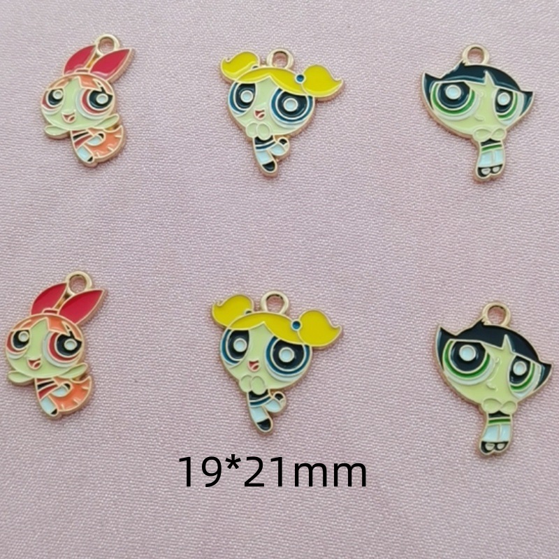 The Powerpuff Girls anime pendant 10pcs a set