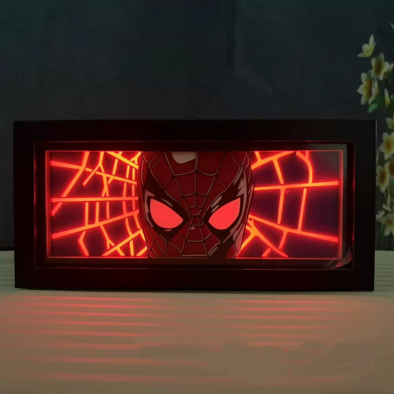 spider man anime light lamp RGB remote control