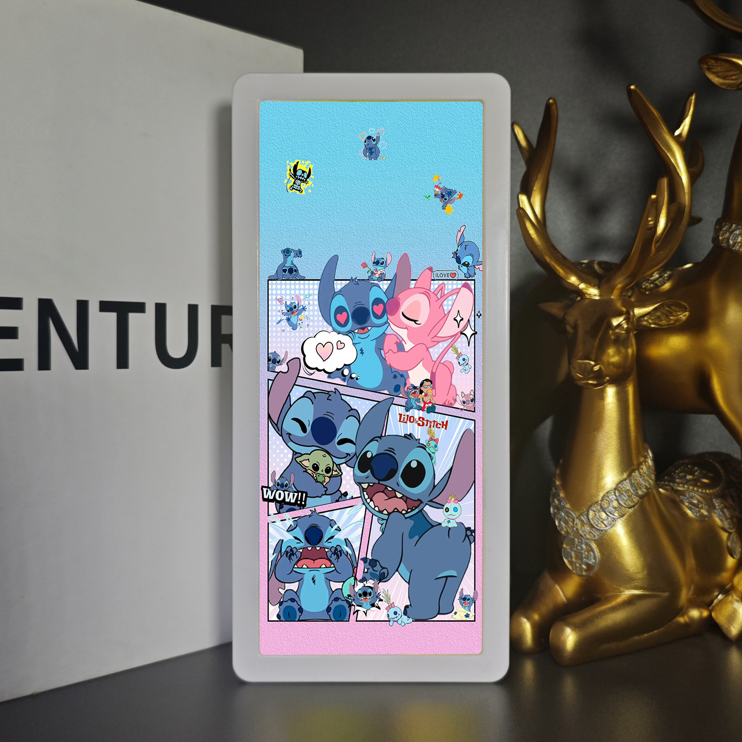 stitch anime light lamp 16 color remote control