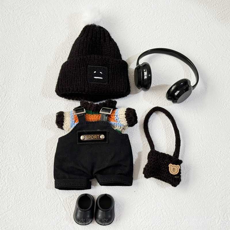 Labubu anime 17cm doll change clothes