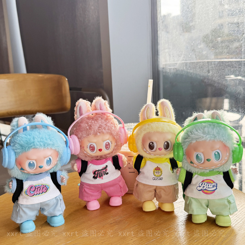 Labubu anime 17cm doll change clothes (only clothes)