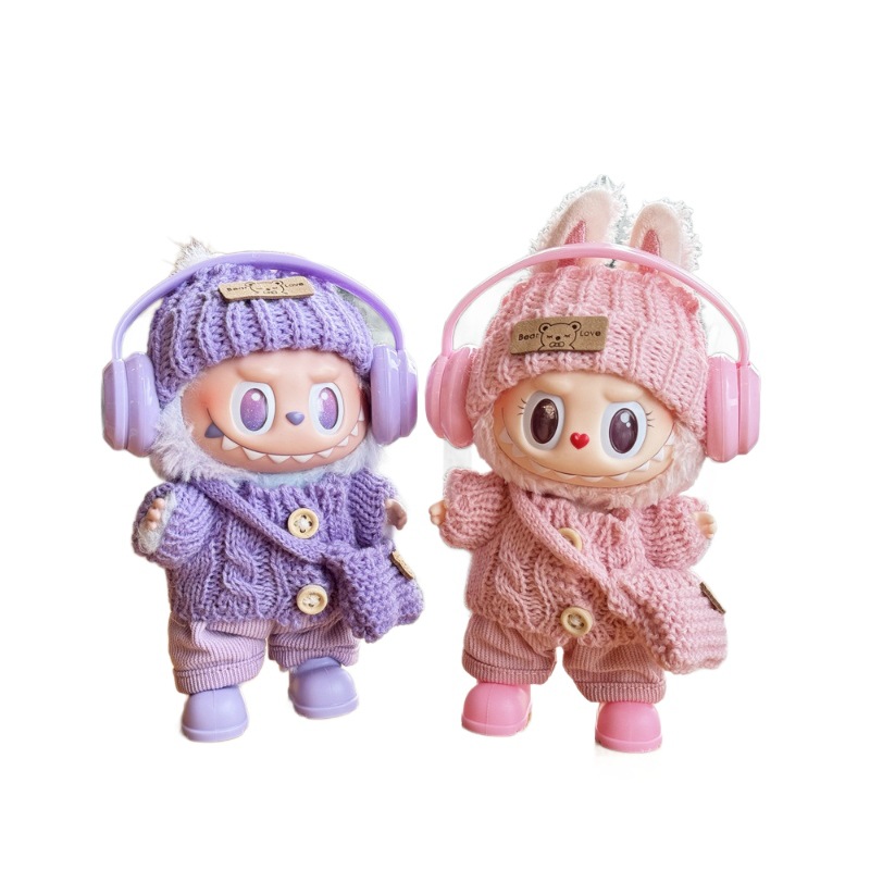 Labubu anime 17cm doll change clothes (only clothes)