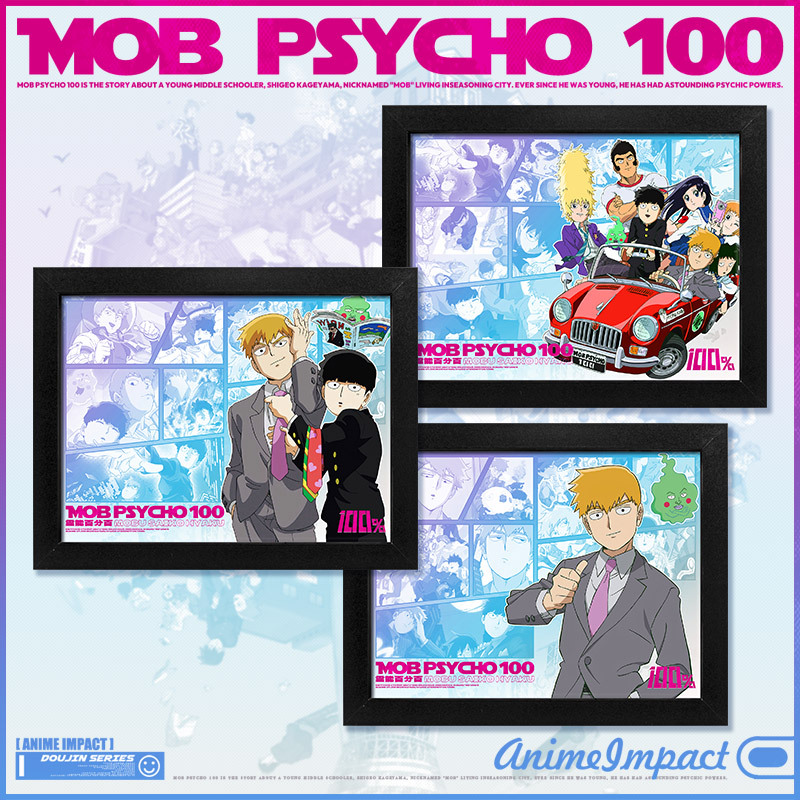 Mob Psycho 100 anime Picture frame painting