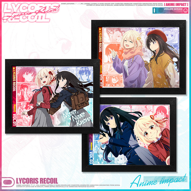 Lycoris Recoil anime Picture frame painting