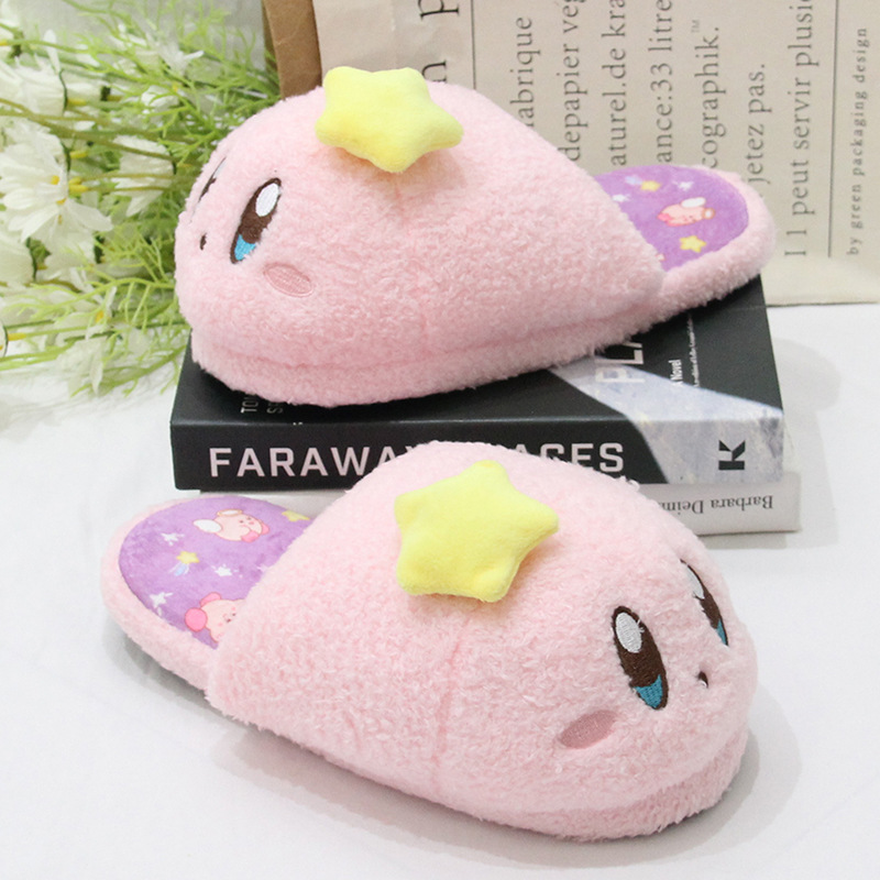 Kirby anime plush slippers ( one size 35-40 )