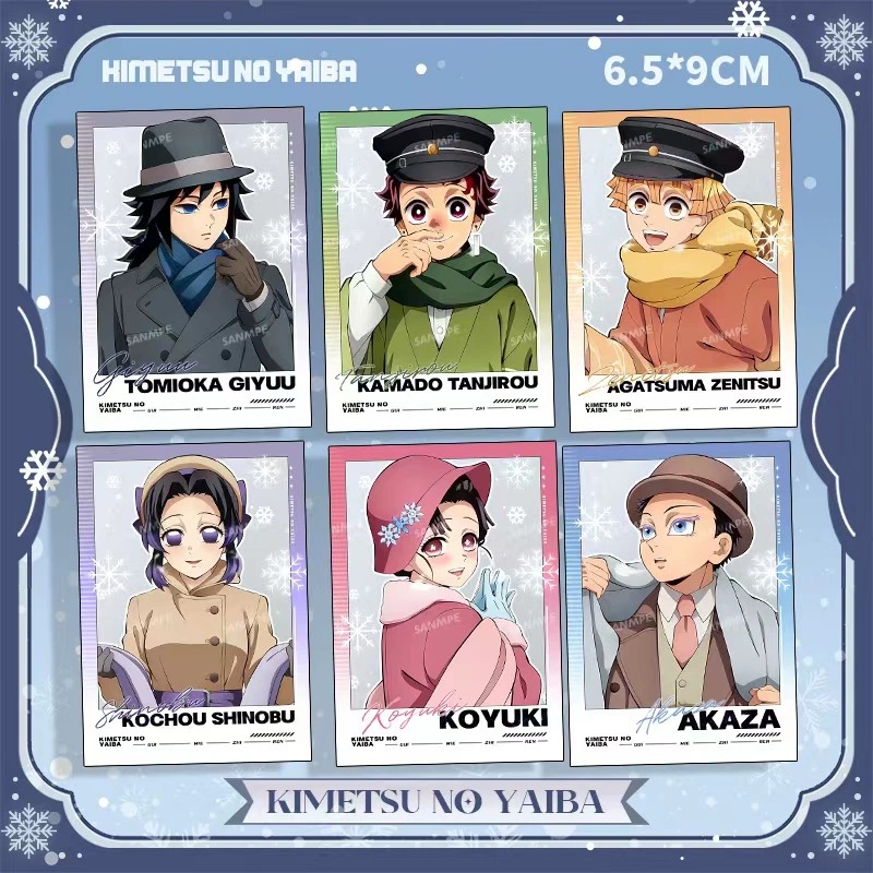 Demon slayer kimets anime card 10 pcs a set
