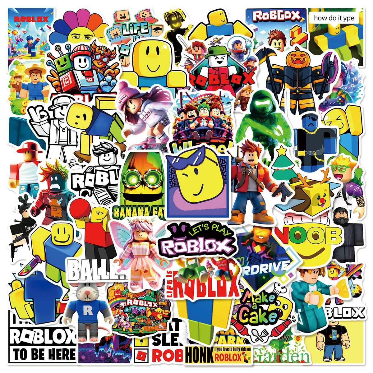 Roblox anime waterproof stickers 110pcs a set