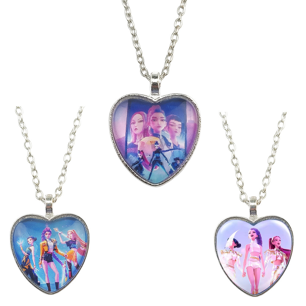 Kpop demon hunters anime necklace