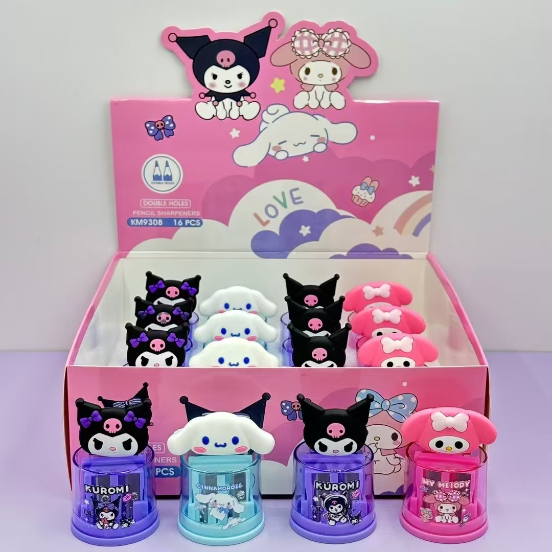Kuromi anime pencil sharpener 16pcs a set