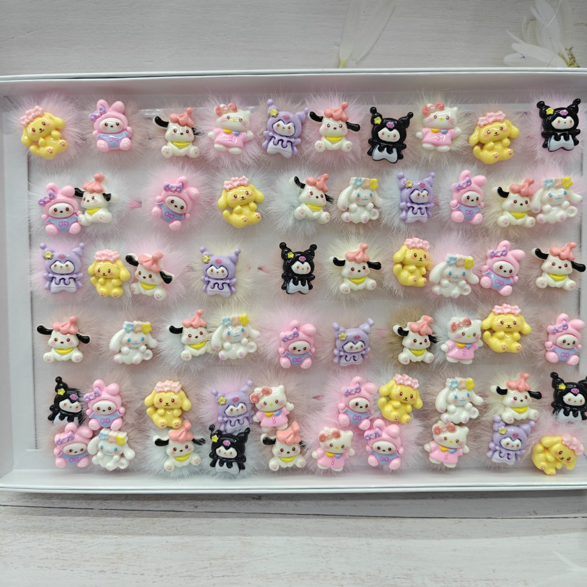 Kuromi anime ring kid  60pcs a set