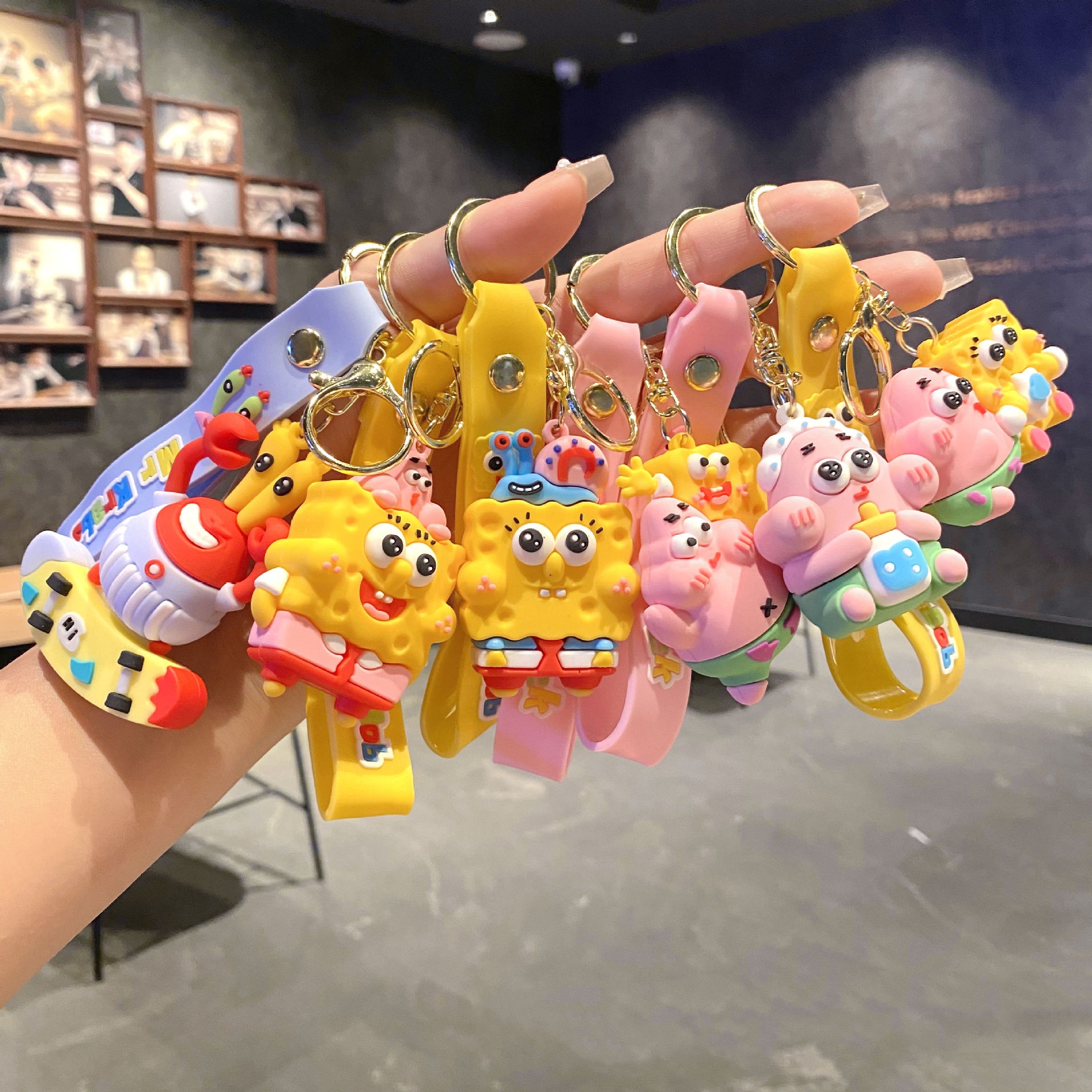 SpongeBob anime keychain