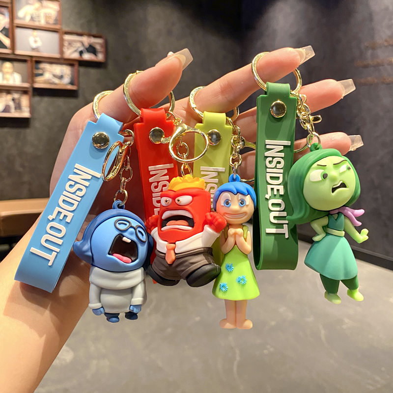 Inside out anime keychain