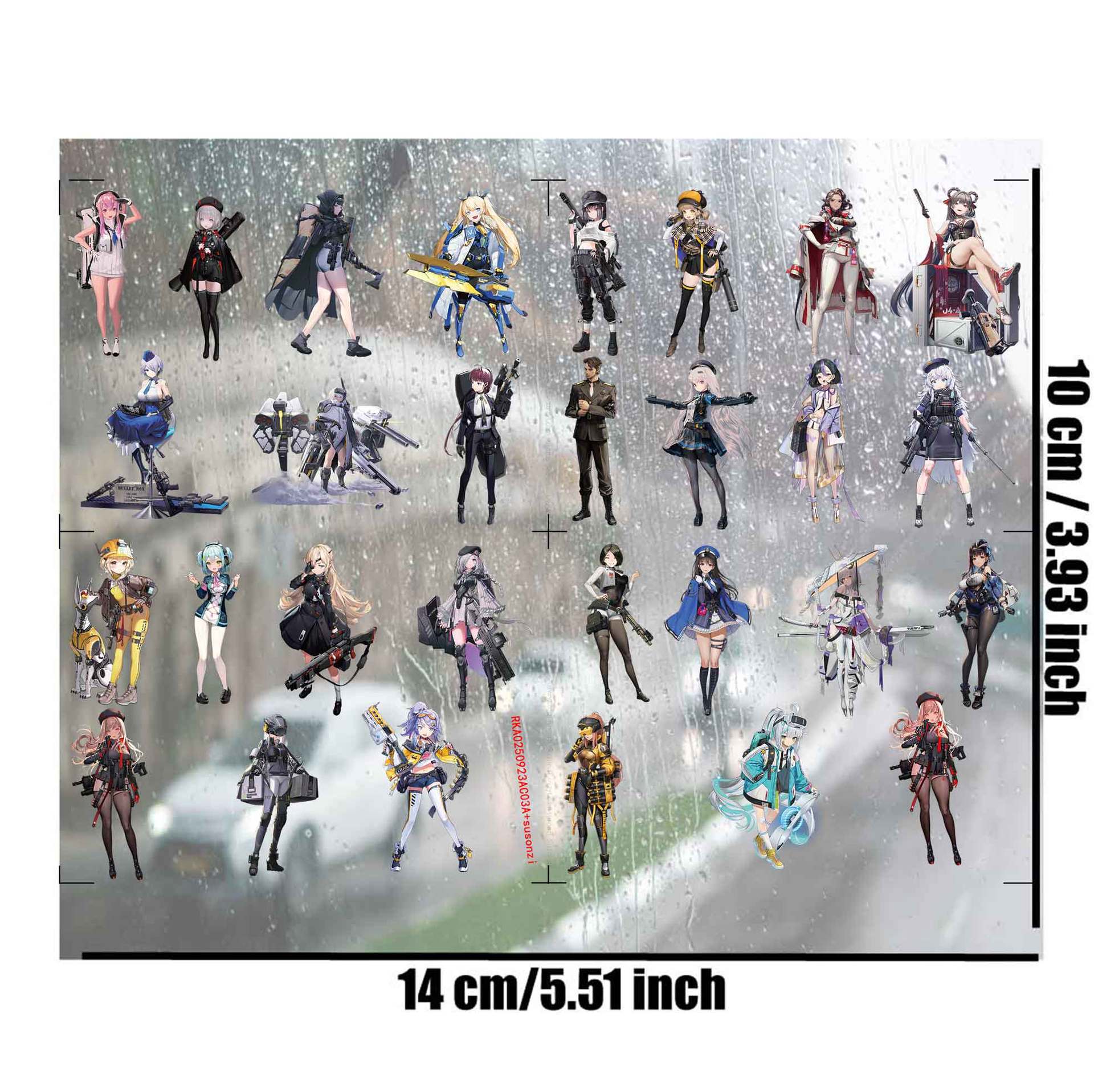 Genshin Impact anime 3D waterproof sticker