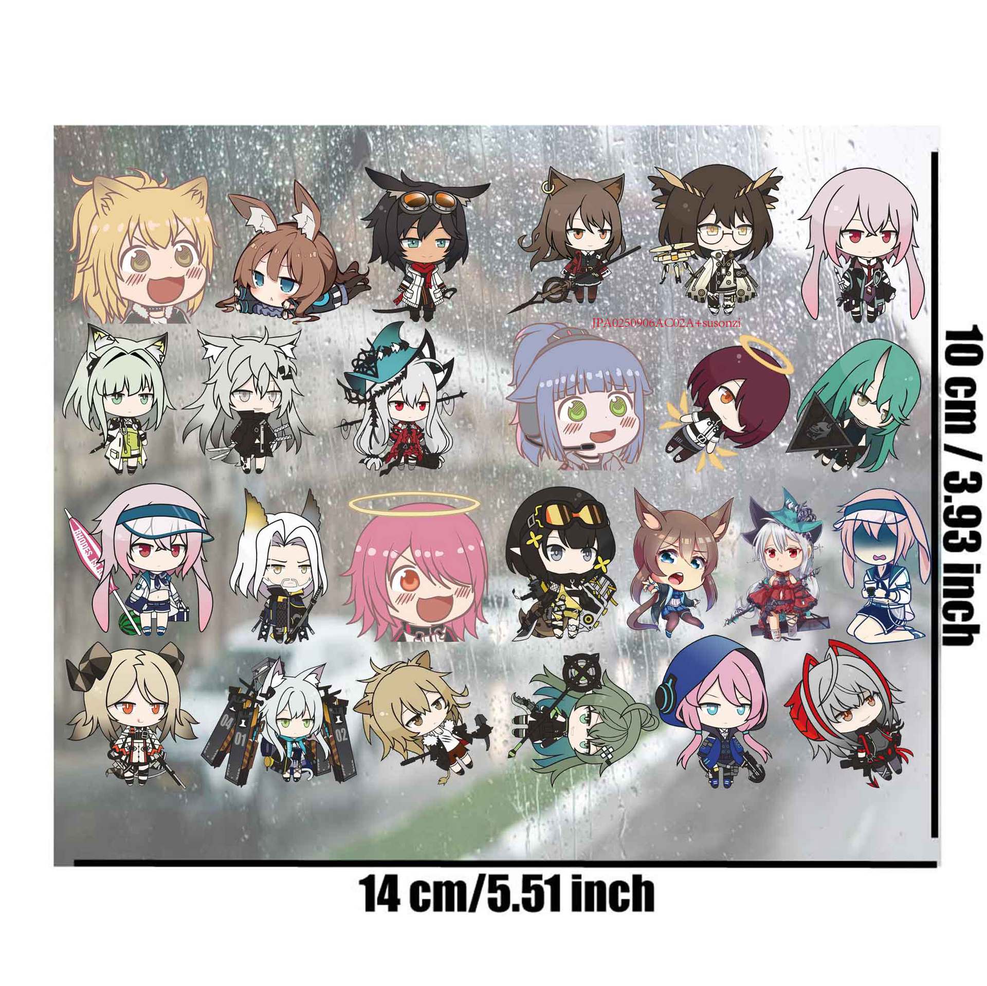 Arknights anime 3D waterproof sticker