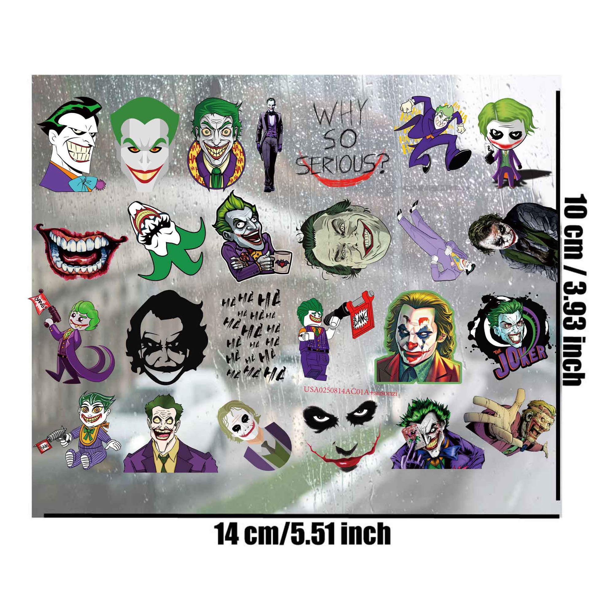 Joker anime 3D waterproof sticker
