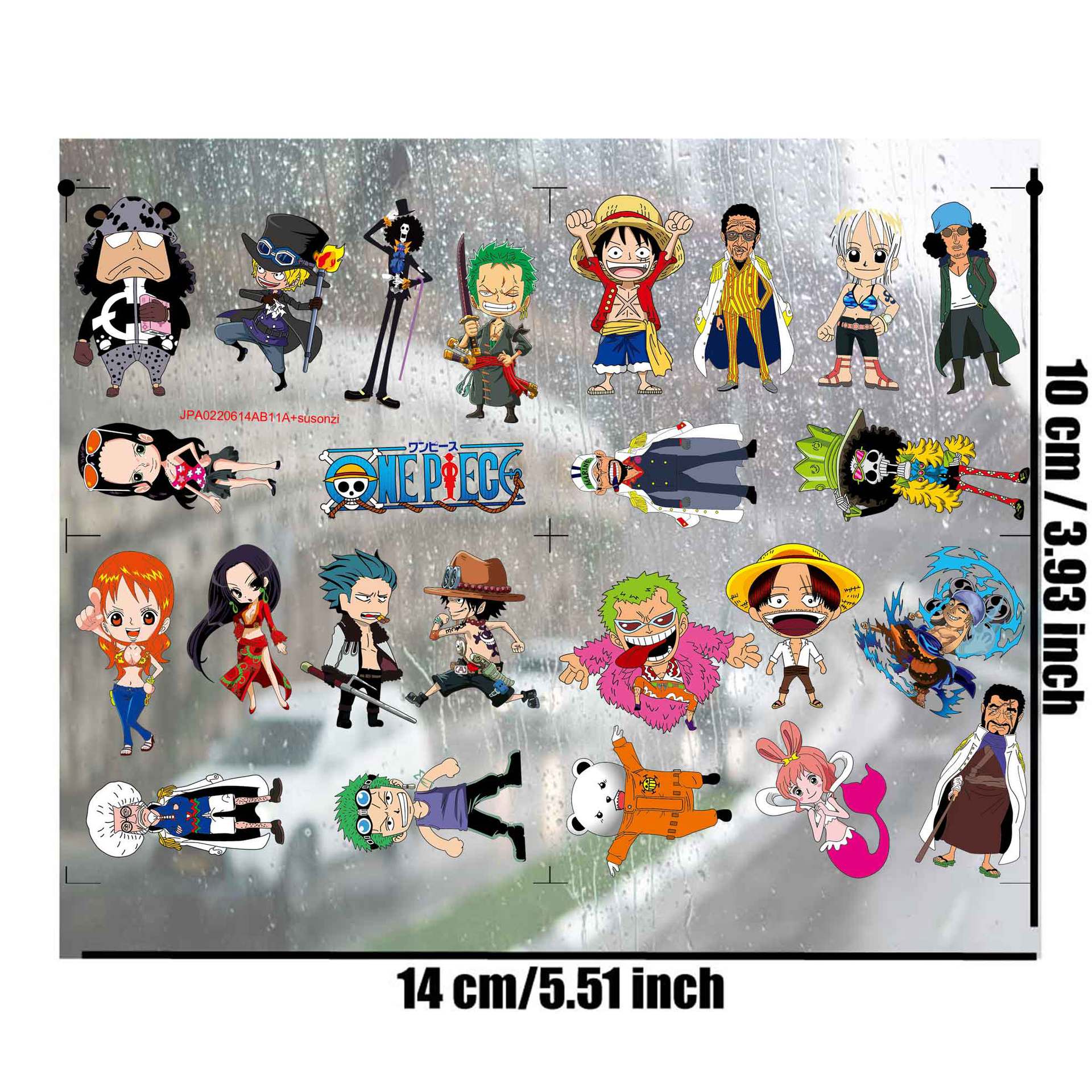 One Piece anime 3D waterproof sticker