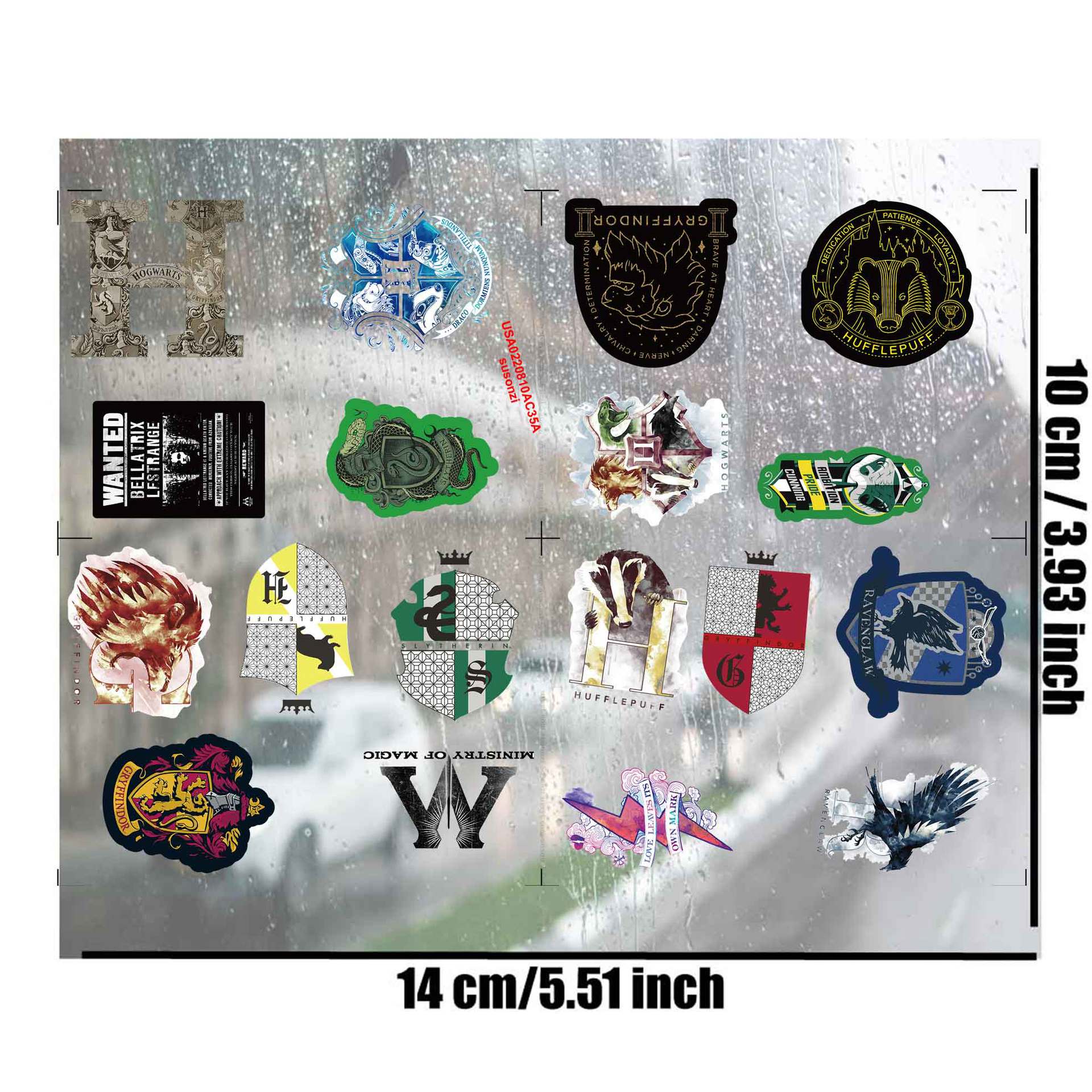 Harry Potter anime 3D waterproof sticker