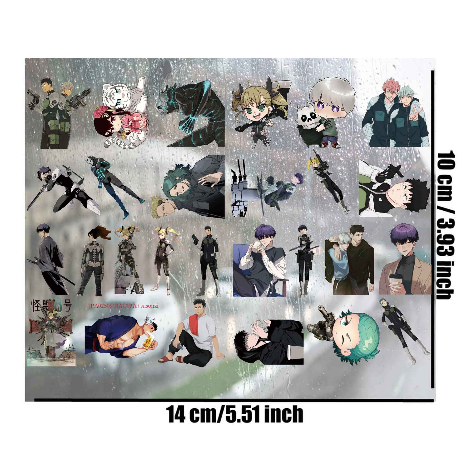 Kaijuu 8-gou anime 3D waterproof sticker