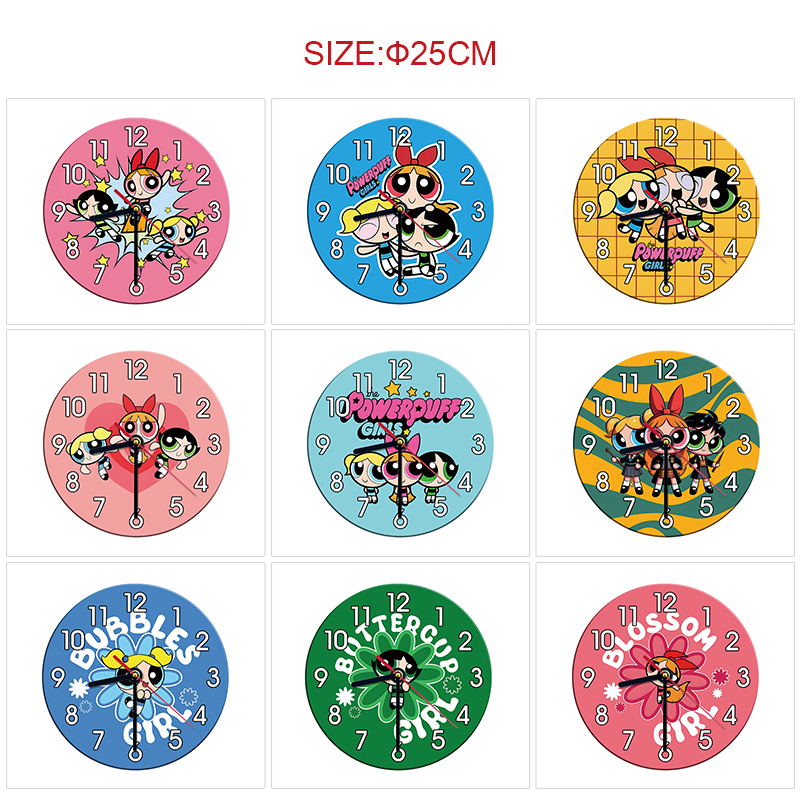 The Powerpuff Girls anime wall clock