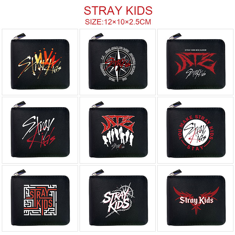 stray kids anime wallet