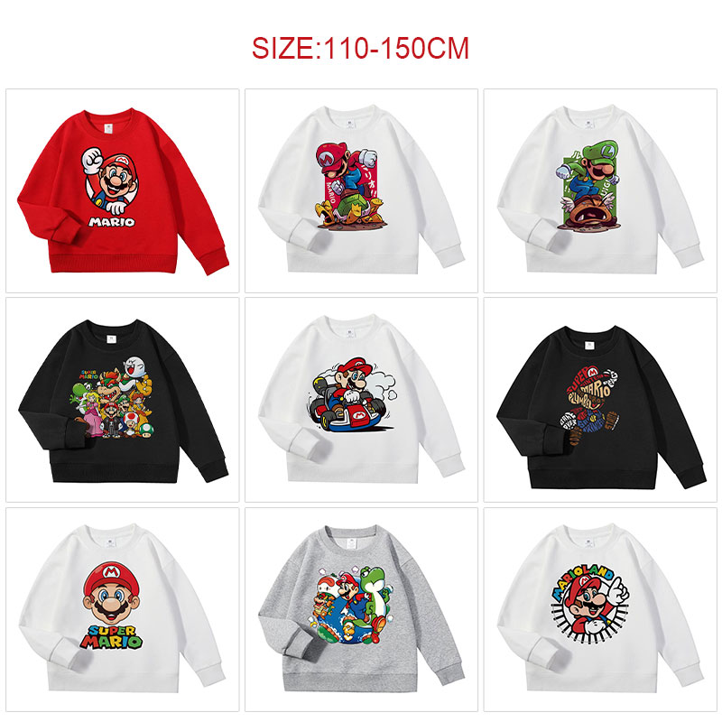 Super Mario anime hoodie kid