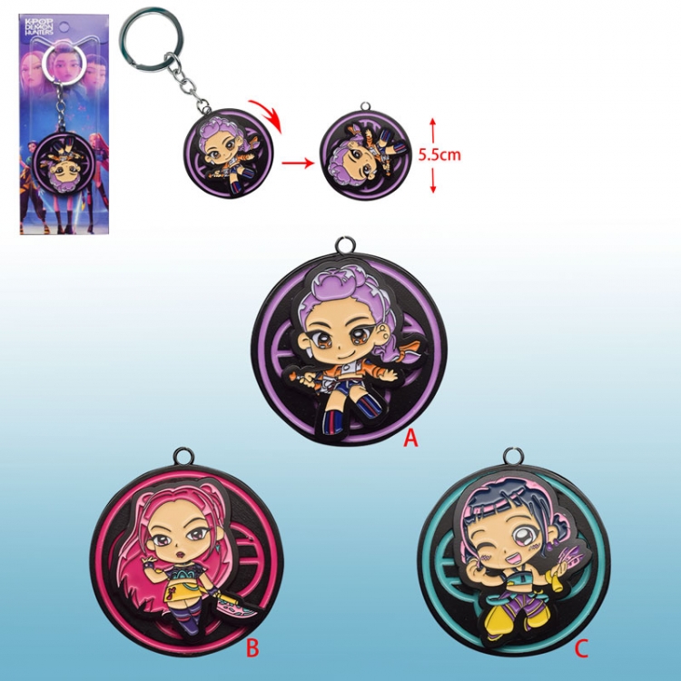 Kpop demon hunters anime keychain