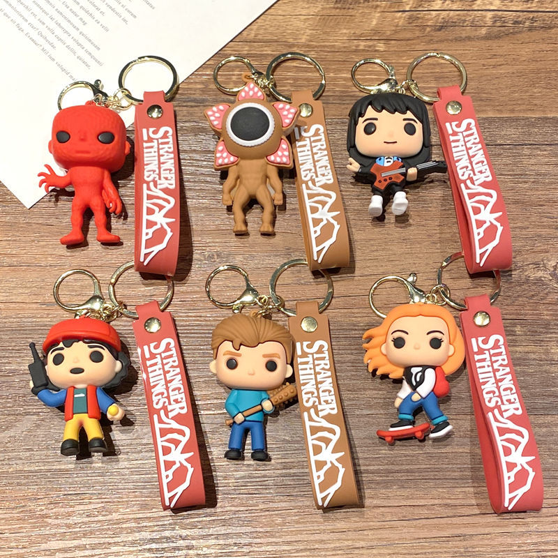 Stranger things anime keychain