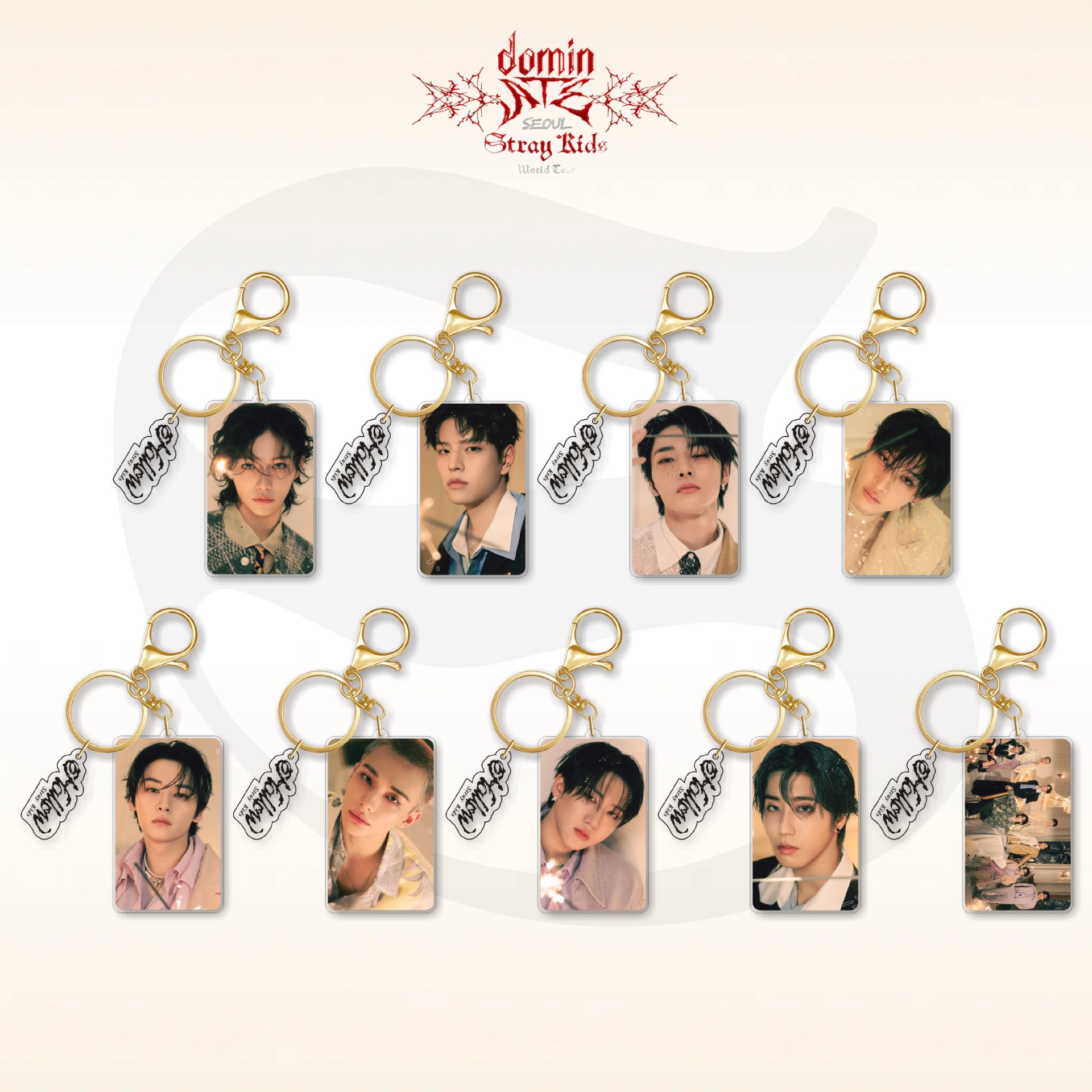 Straykids anime keychain