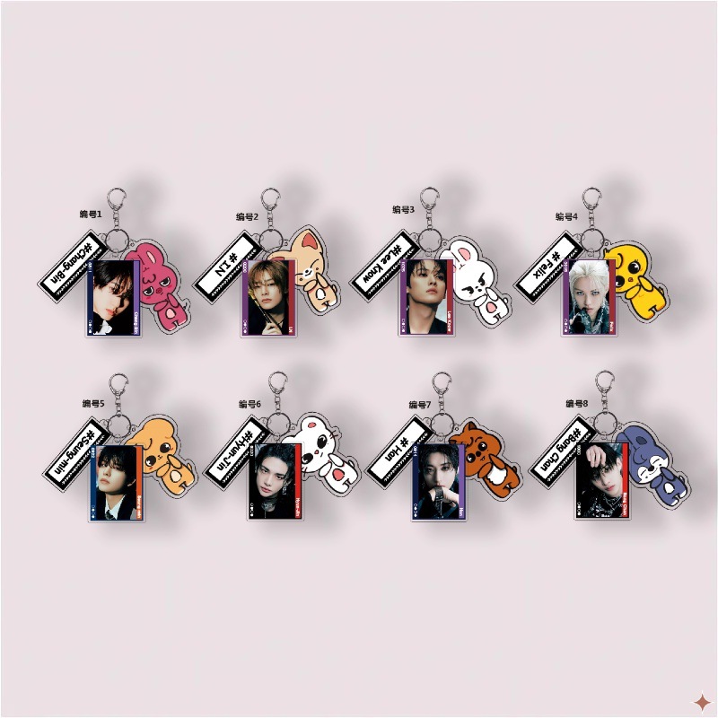 Straykids anime keychain