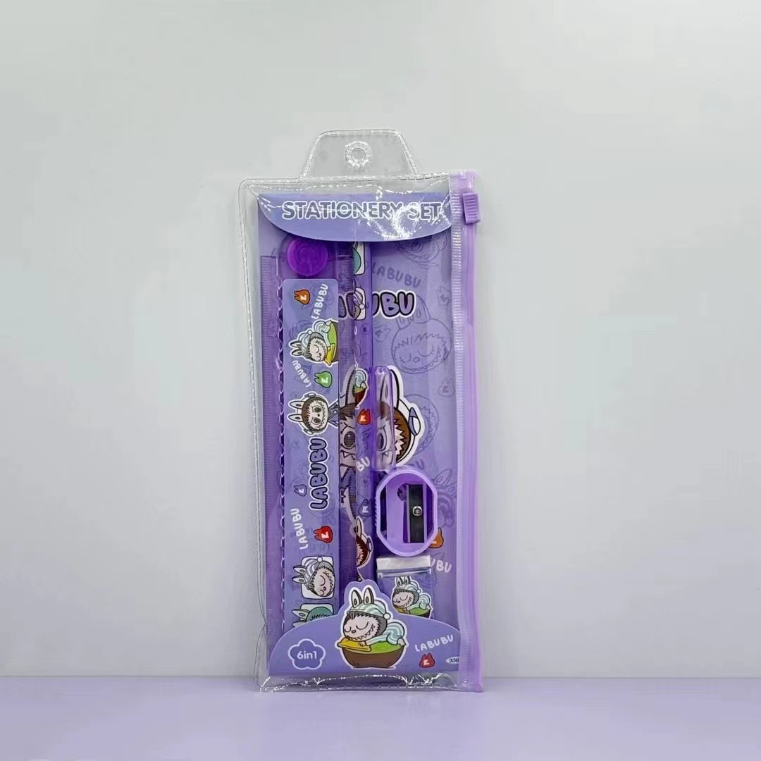 Labubu anime stationery set 10pcs a set