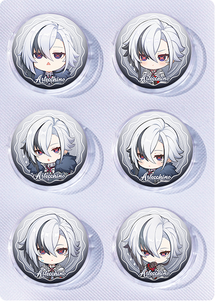 Genshin Impact anime pin 6pcs a set 25mm