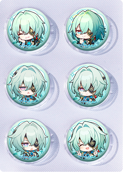 Honkai: Star Rail anime pin 6pcs a set 25mm