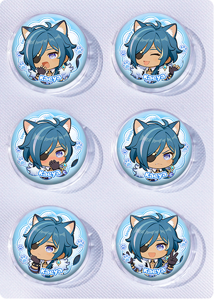 Genshin Impact anime pin 6pcs a set 25mm