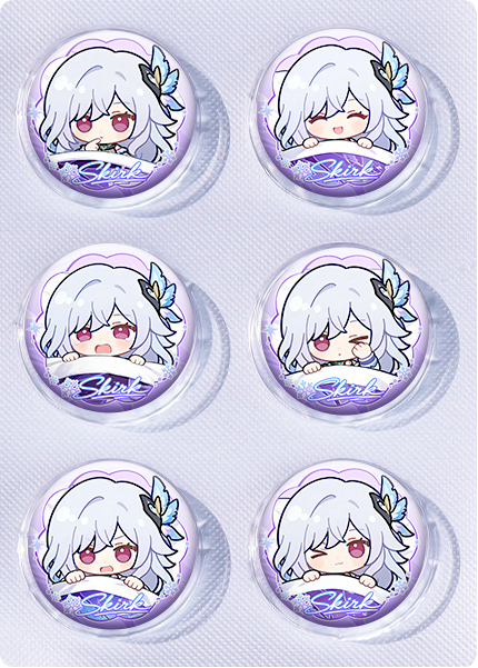 Genshin Impact anime pin 6pcs a set 25mm