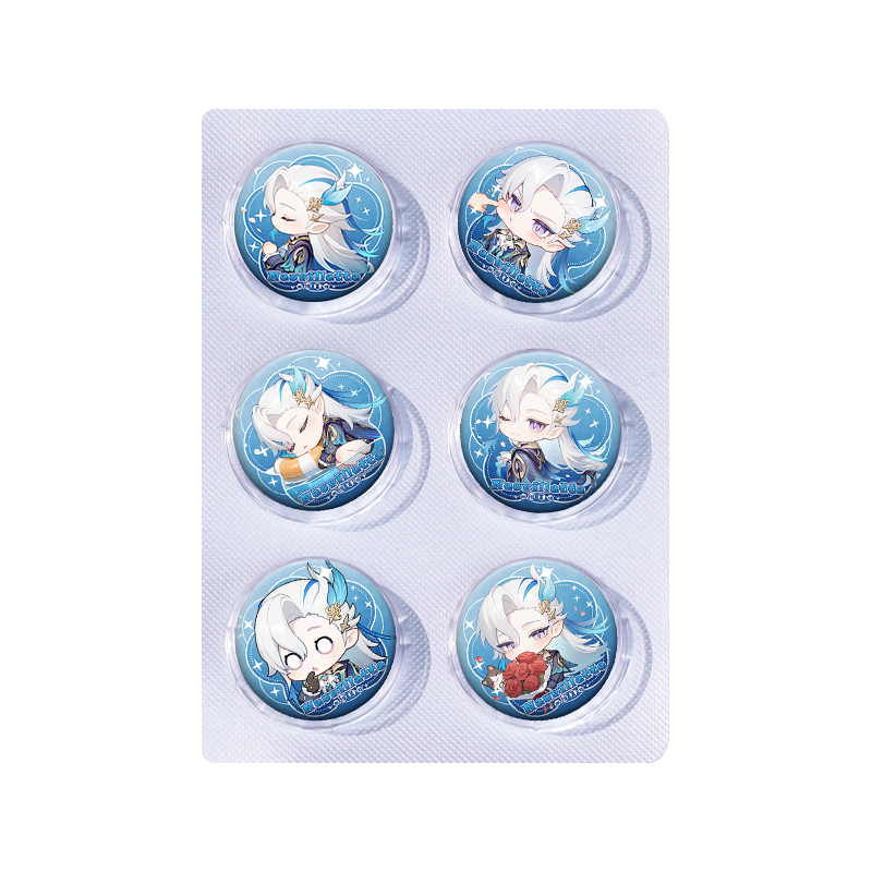 Genshin Impact anime pin 6pcs a set 25mm