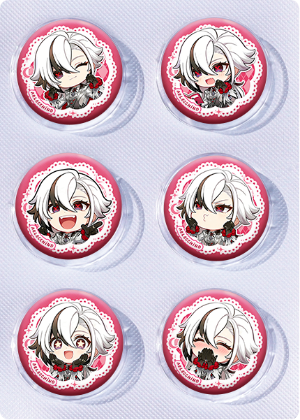 Genshin Impact anime pin 6pcs a set 25mm
