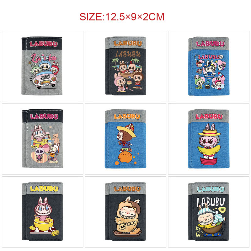 Labubu anime wallet