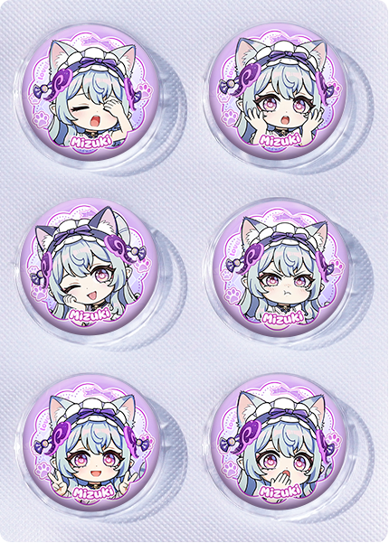 Genshin Impact anime pin 6pcs a set 25mm