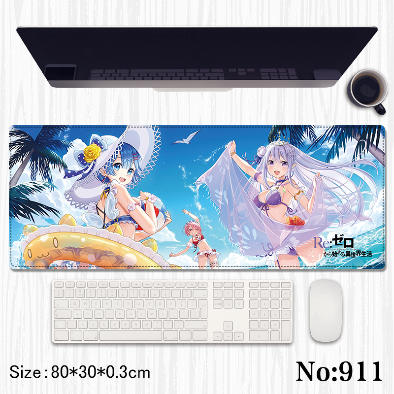 Re Zero Kara Hajimeru Isekai Seikatsu anime mouse pad 80*30*0.3cm
