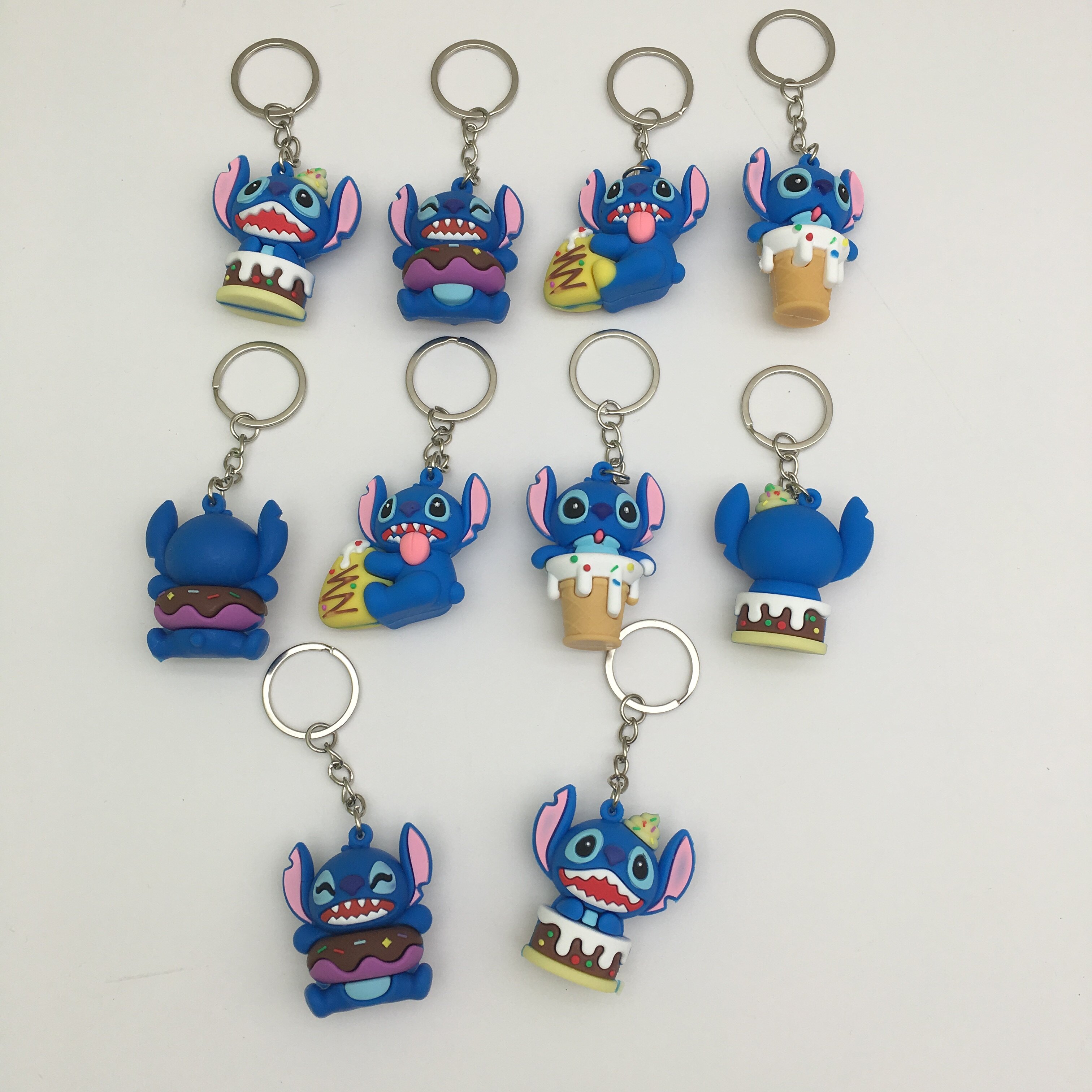 Stitch anime keychain 10 pcs a set