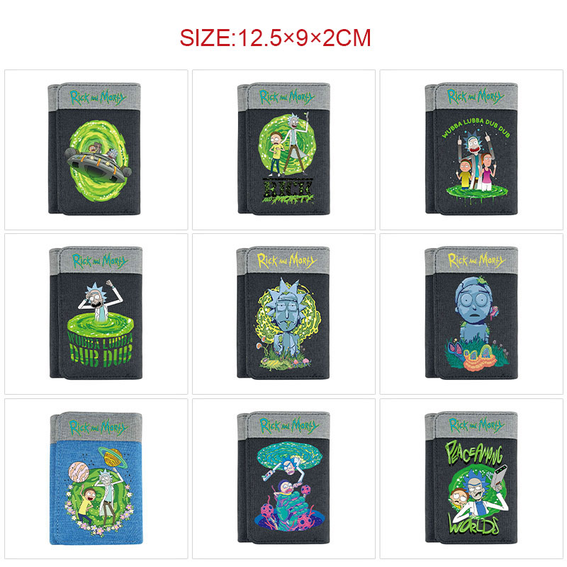 Rick and Morty anime wallet