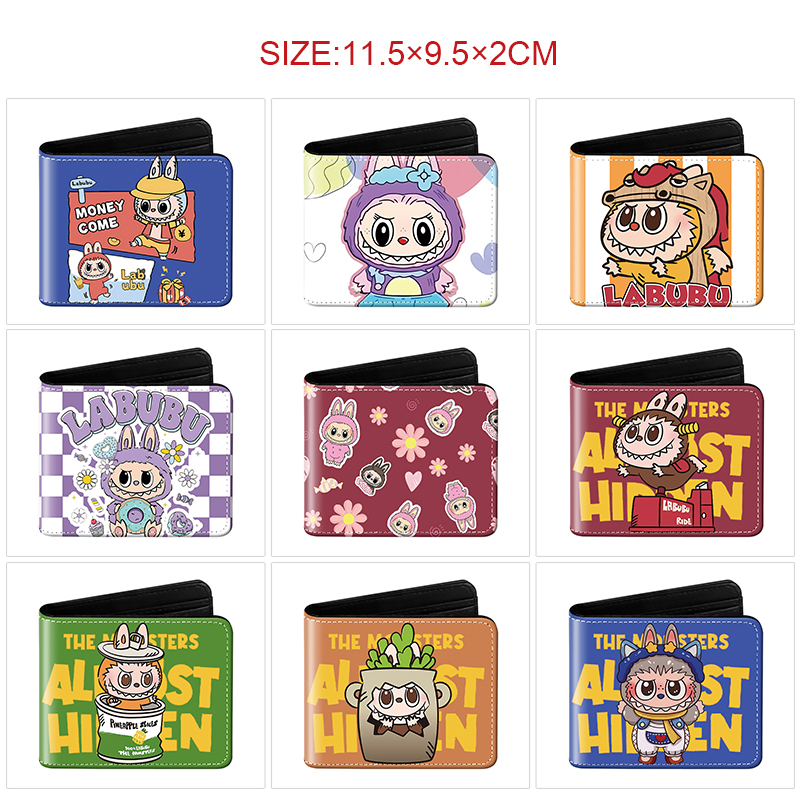 Labubu anime wallet