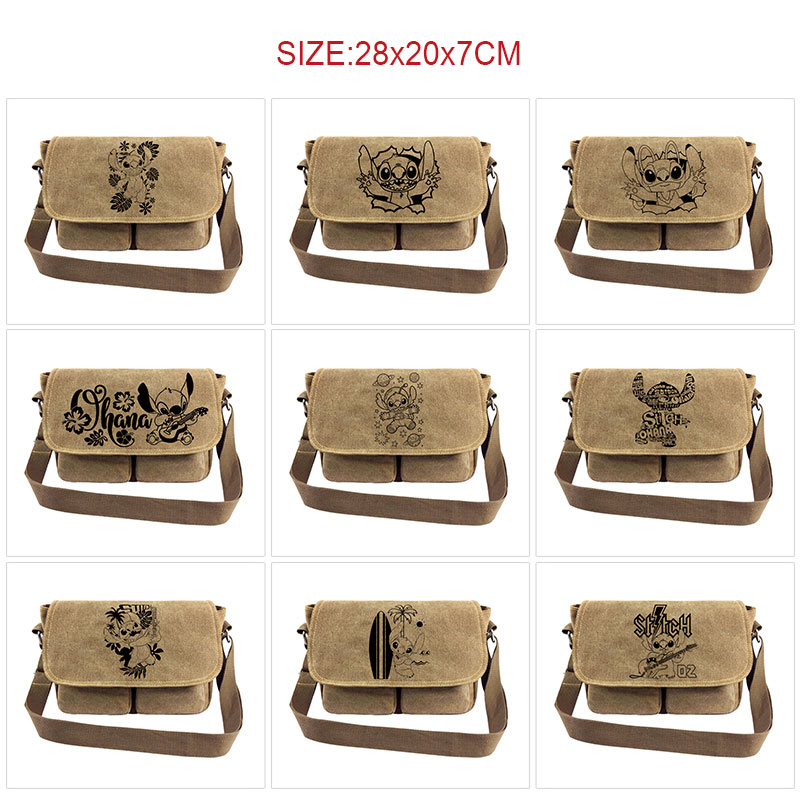 stitch anime shoulder bag
