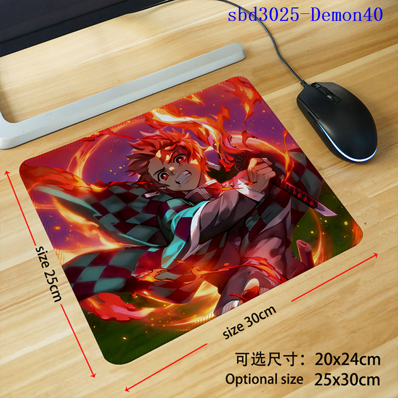 Demon slayer kimets anime mouse pad 30*25*0.3cm