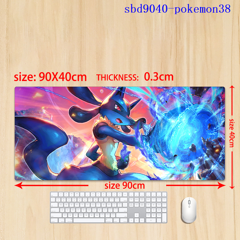 pokemon anime mouse pad 90*30*0.3cm