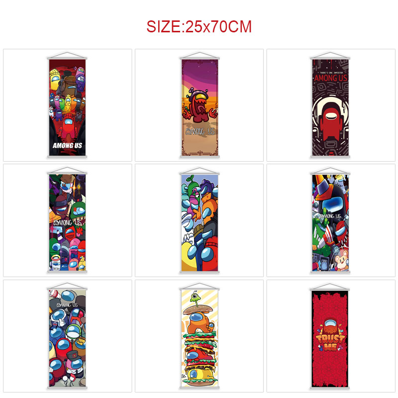 Among Us anime wallscroll 25*70cm price for 5 pcs